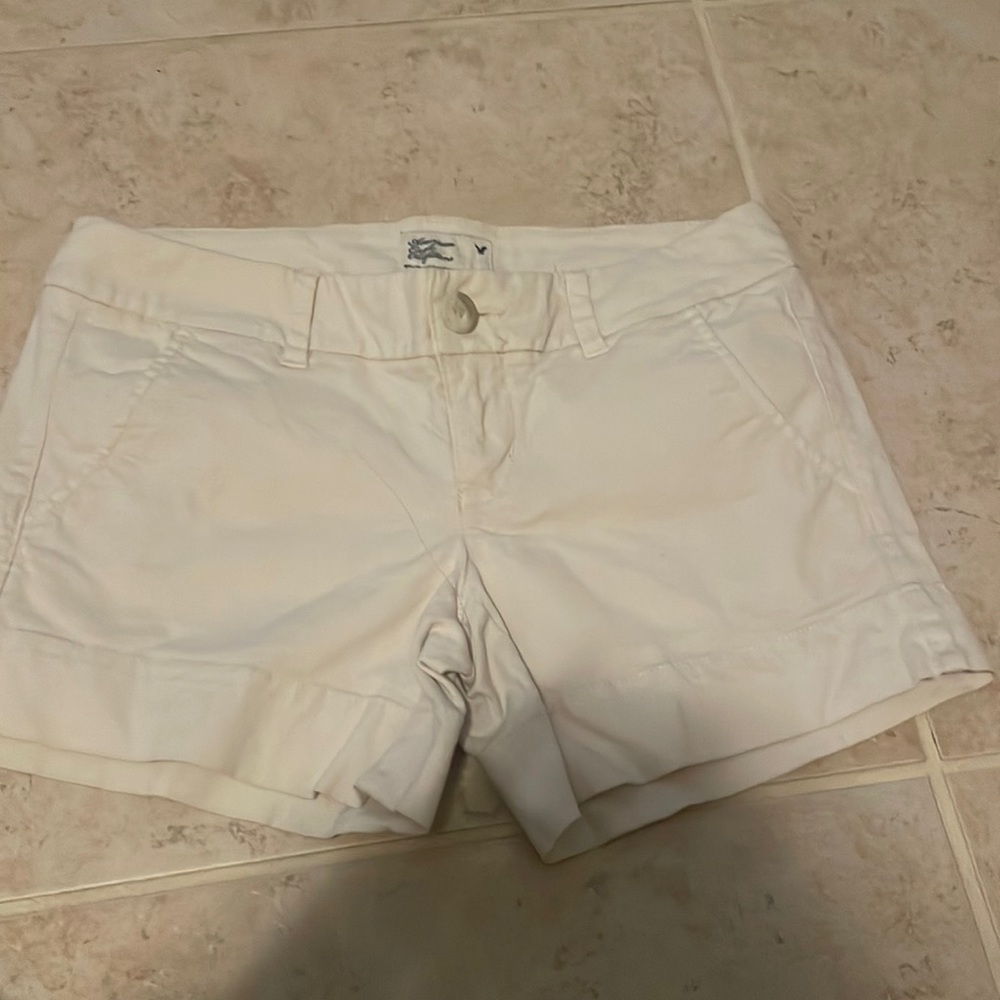 Tan American Eagle shorts